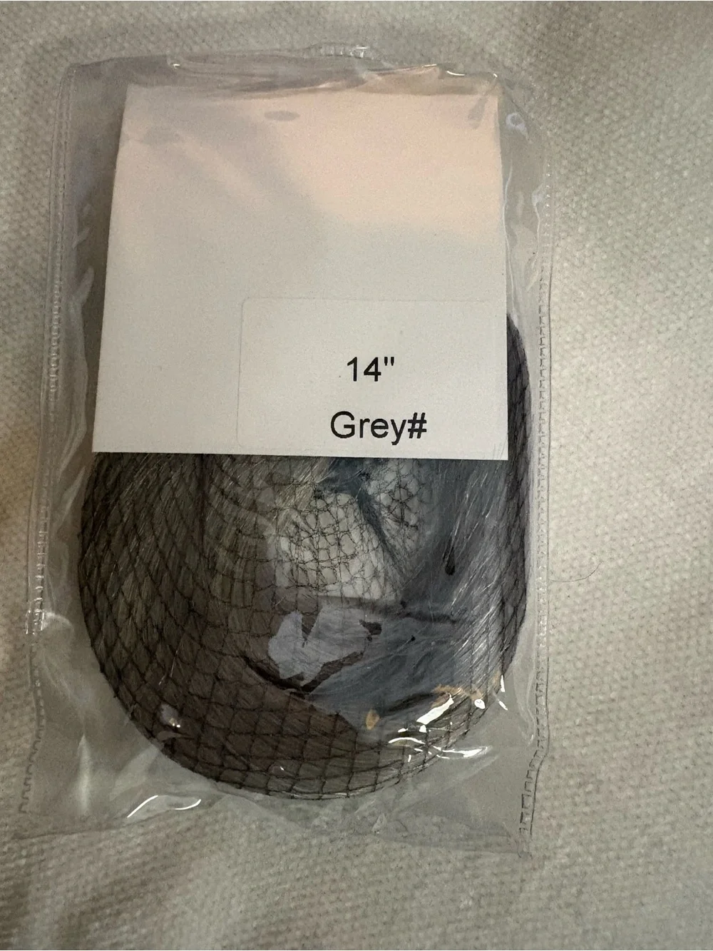 14” grey Remi I tip hair extensions